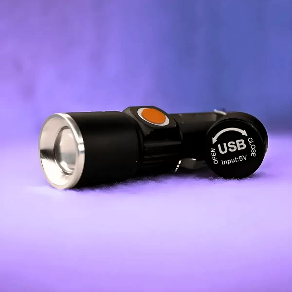 Lanterna Recarregável USB Luz Negra UV - Image 3