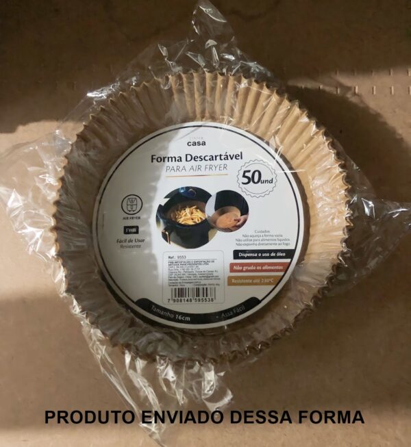 Forro de Papel Antiaderente Para Airfryer – 50 unidades - Image 5